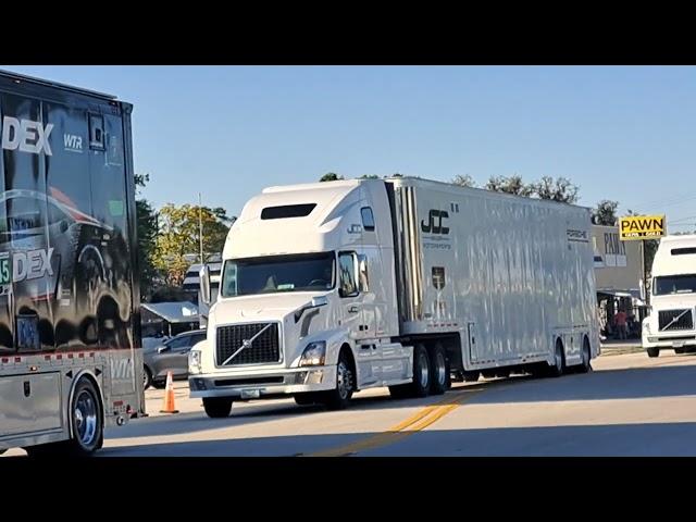 IMSA 12 Hours of Sebring Trandporter Parade.