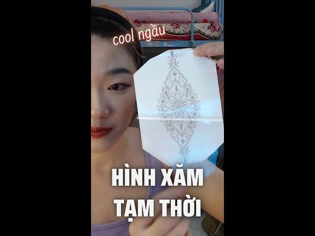 Review hình xăm tạm thời chơi không hậu quả duy trì nhiều ngày từ Inkaholic | Momo Review | #Shorts