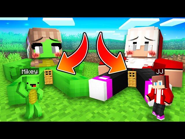 Mikey and JJ Found SECRET BASE inside JJ and Mikey Girl in Minecraft - Maizen