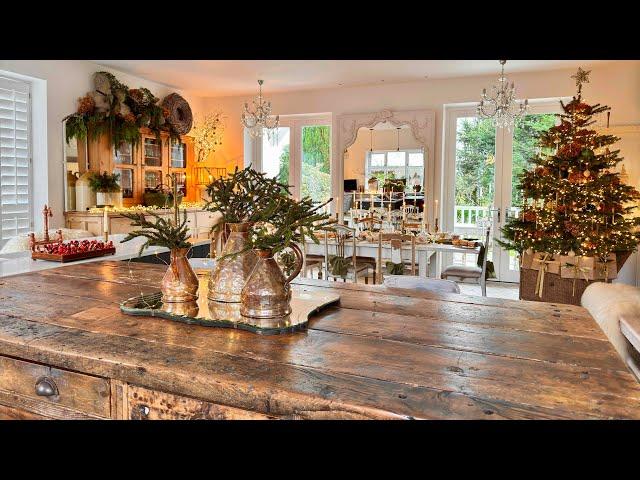 KITCHEN Christmas Decorating Ideas  Christmas Table Ideas ~ HOUSE TOUR ~ Natural & Thrifted Decor