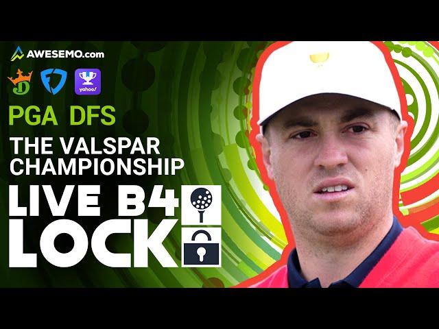 PGA DFS & Fantasy Golf Picks: Valspar Championship Live Before Lock | DraftKings & FanDuel