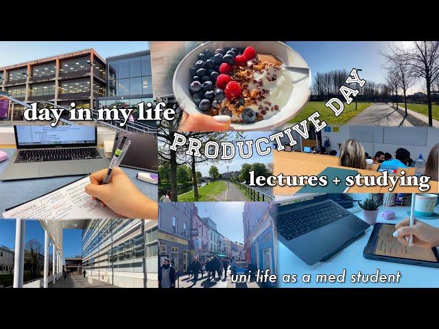 day in my life as a uni student ‍ lectures, vlog, studying & med student in ireland galway