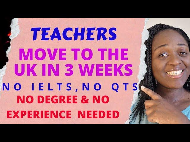 Get UK TEACHING Jobs Fast With No Experience, Degree or QTS 