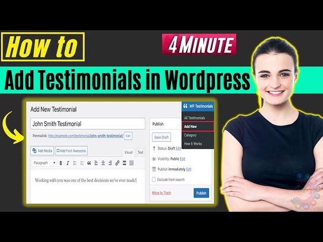 How to add testimonials in wordpress 2024 | Testimonial Section