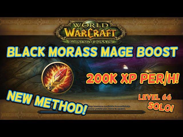 (NEW METHOD) TBC CLASSIC MAGE SOLO BLACK MORASS BOOST 66+! 200k XP/HOUR!