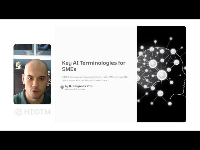 Day 2 - HIGTM Key AI Terminologies for SMEs – Machine Learning, Deep Learning, NLP, and Beyond.