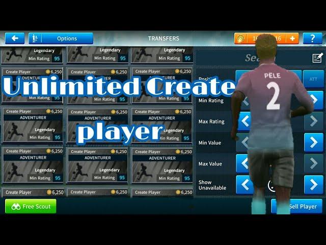 Dream League Soccer 2019 Create players