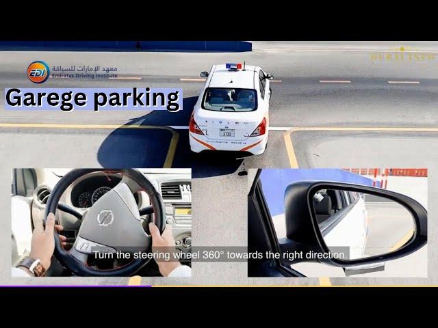 GARAGE PARKING /RTA reverse parking test/EDI #taxidriver #parking #dtc #rta #dubainfobd #license