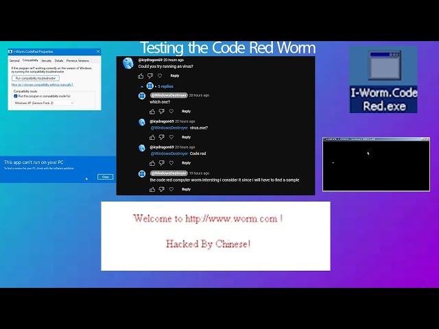 Testing The Code Red Worm