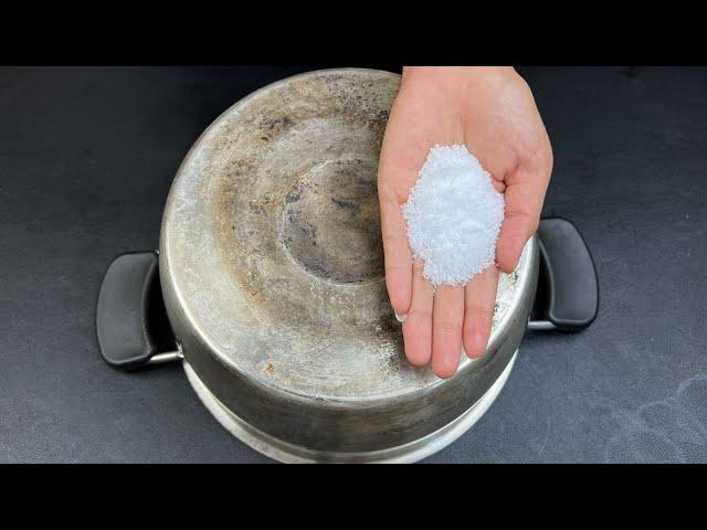 Quick Tip: How To Clean A Burnt Stainless Steel Pot  Super Easy Clean Stainless Steel Pots and Pans