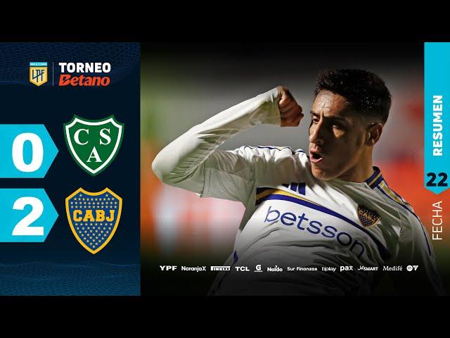 SARMIENTO 0 - 2 BOCA I Resumen del partido | #TorneoBetano 2024