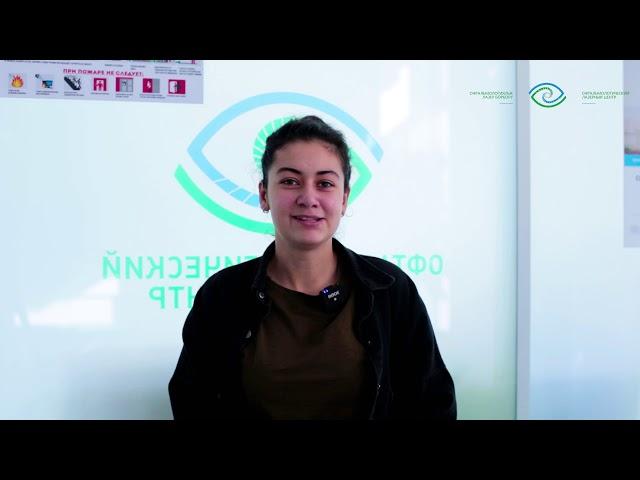 "И вот она я - человек со 100% зрением!"