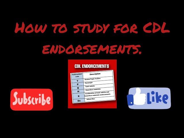 How I Study For My CDL Endorsements (Very Easy)
