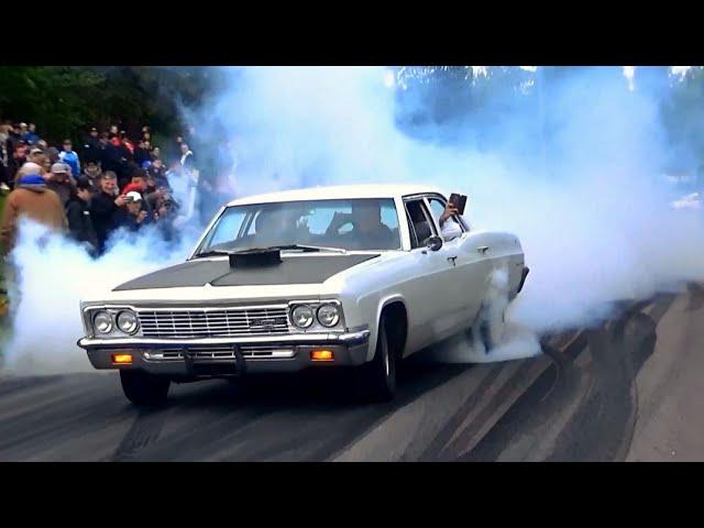 Muscle Car Burnouts - Vantaa Cruising - May 2021