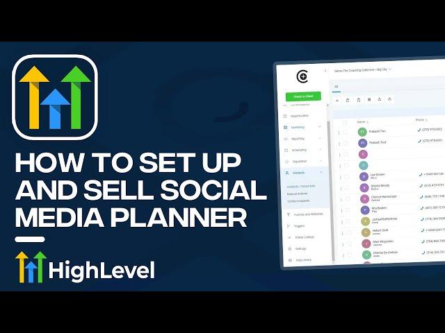 How to Set Up and Sell Go High Level Social Media Planner (Tutorial and Guide)