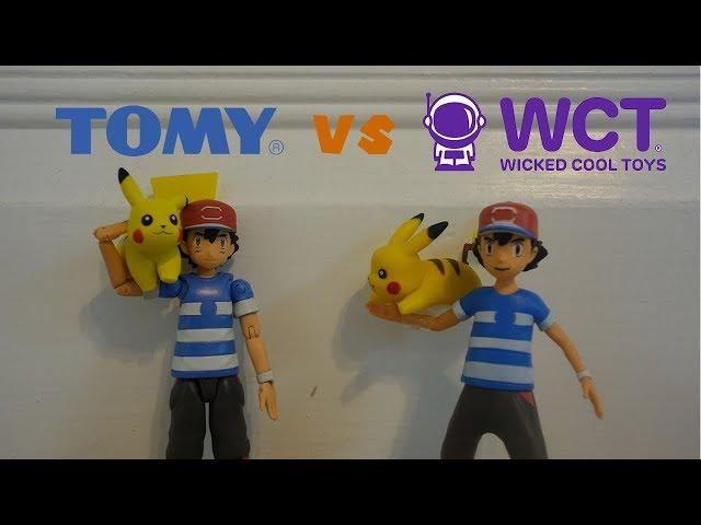 TOMY Ash & Pikachu Vs WCT (Jazwares) Ash & Pikachu