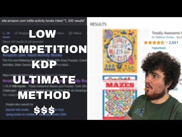 AMAZON KDP | LOW COMPETITION NICHES WITH HIGH SALES