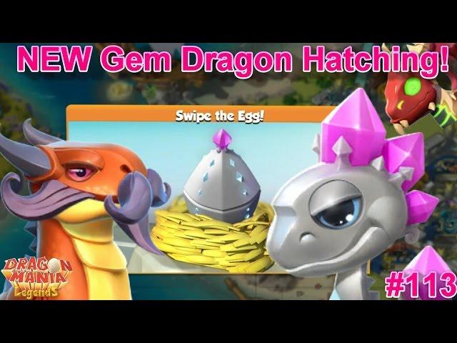 NEW GEM DRAGON HATCHING + STACHE + MYSTIC! - Dragon Mania Legends #113