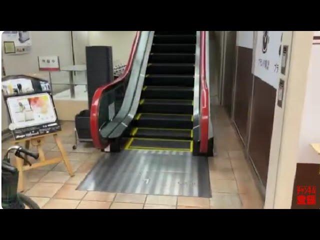 【三菱】1X エスカレーター フォルテワジマ 1X escalator Forte Wajima department store Wakayama Japan