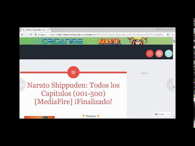 Descargar Todos los Capitulos de Naruto Shippuden Video Resubido y Mejorado en la Descripcion