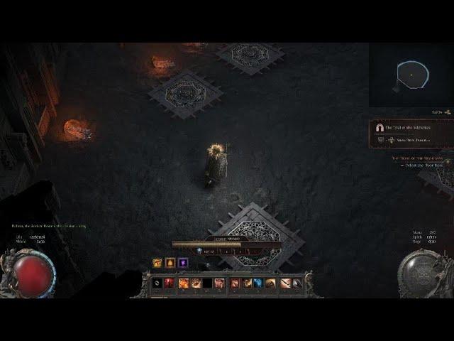 PoE2 Trial of Sekhemas Scorpion boss kill (warbringer pov)