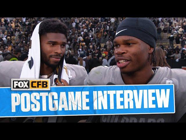 Travis Hunter and Shedeur Sanders on Heisman race and Colorado's win over Utah | CFB on FOX