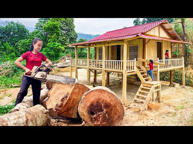 18 year old girl guides how to build a stilt house from start to finish -  Building a stilt house