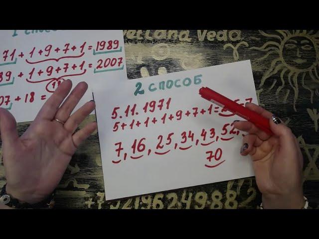 #КАРМИЧЕСКИЕ ГОДЫ ВАШЕЙ ЖИЗНИ #НУМЕРОЛОГИЯ #СветланаВеда