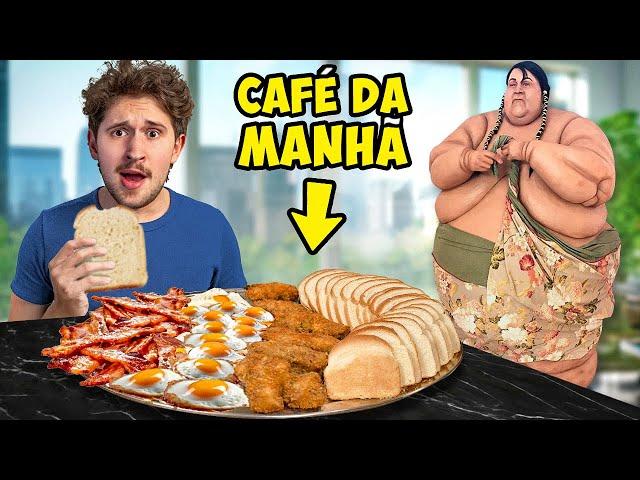 Fiz a dieta do homem mais pesado do mundo por 24h!