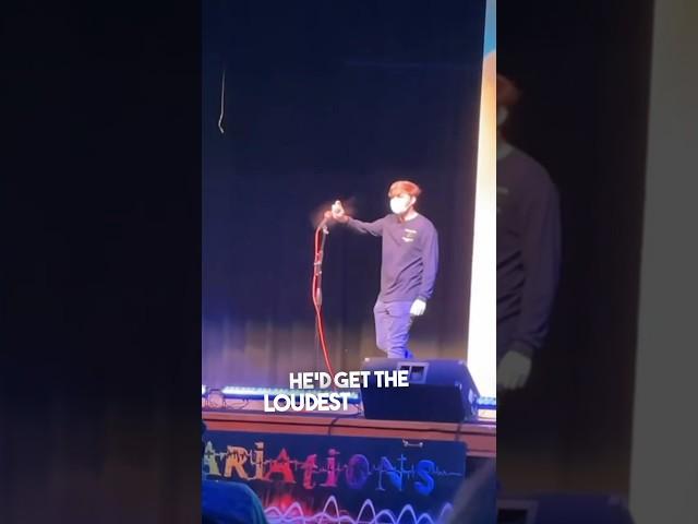 This student was a star at their school talent show 