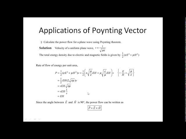 4 4 Power and Poynting Vector