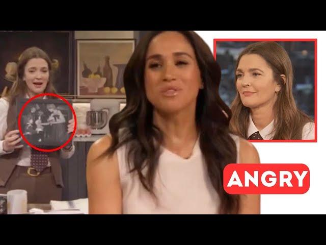 MASK SLIPPED! Meghan SEETHES as Drew Barrymore Reveals She Met Princess Diana During Interview