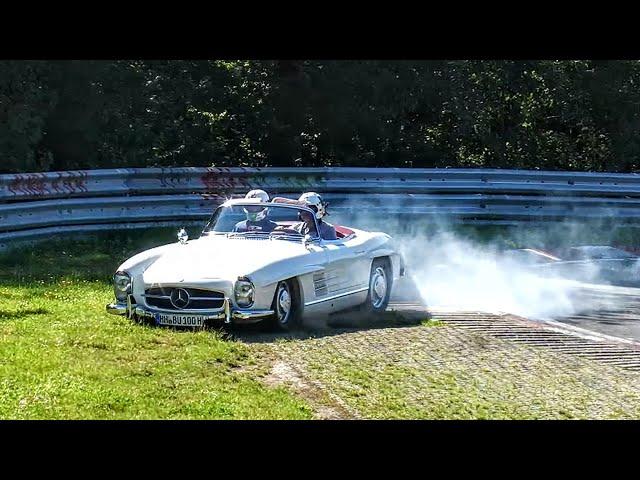 Nürburgring OLDTIMER - CLASSIC Cars weekend! Nordschleife Oldtimer Grand Prix 2024 Fails-Highlights