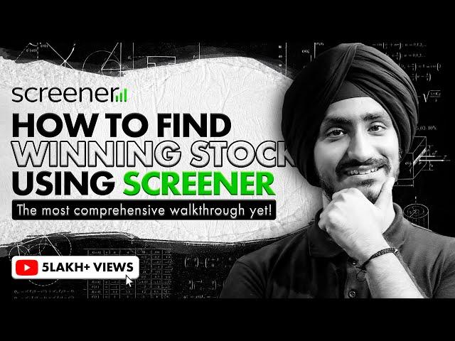 How to find Winning Stocks using Screener?? Complete Guide on Valuations Ratios Watchlist