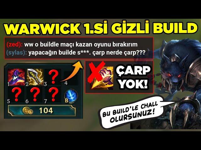 ÇARP ALMADAN ORMAN DÖNEN EFSANE  GİZLİ BUILD! WARWICK 1.SİNDEN GİZLİ BUILD!