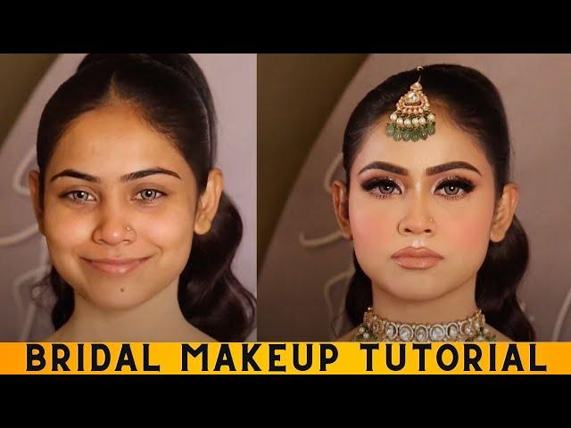 Step by step BRIDAL Makeup by @Sakshi Gupta Makeup Studio & Academy in simple steps