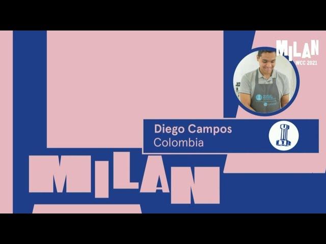 Diego Campos, Colombia - 2021 World Barista Championship: Round One