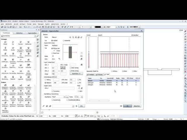 Allplan Campus Tutorial - Geländer