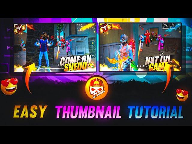 How To Edit Thumbnail Like @P.K.GAMERS // ZeroxFF jaise thumbnail kaise banaye