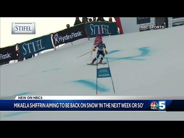 Mikaela Shiffrin aiming to be back on snow ‘in the next week or so’ following November crash