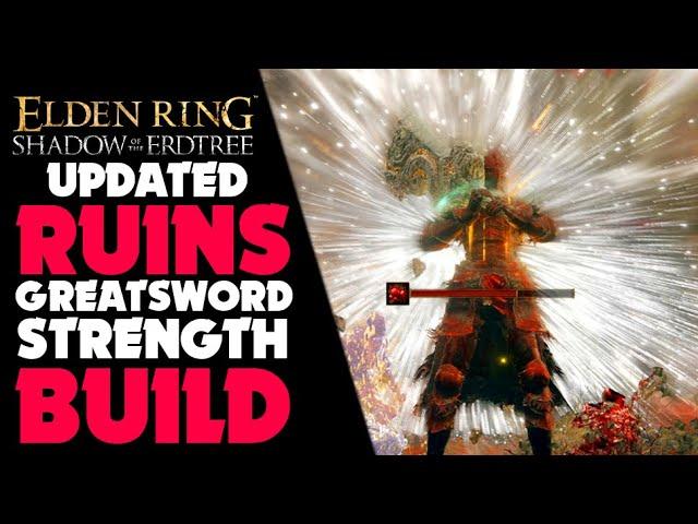 ELDEN RING | UPDATED RUINS GREATSWORD STR BUILD (Elden Ring PS5 Gameplay) #Elden Ring