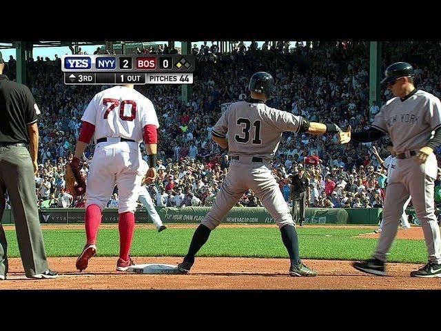 NYY@BOS: Ichiro rips a two-run triple to right-center