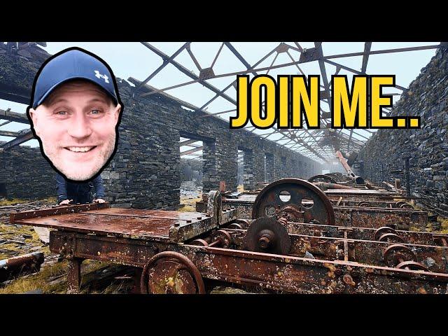 Exploring a mysterious ABANDONED Slate Mine!