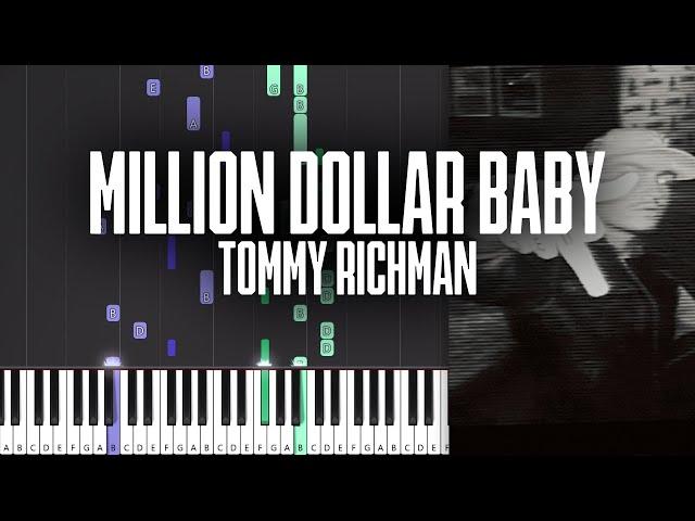 MILLION DOLLAR BABY - Tommy Richman - Piano Tutorial + MIDI