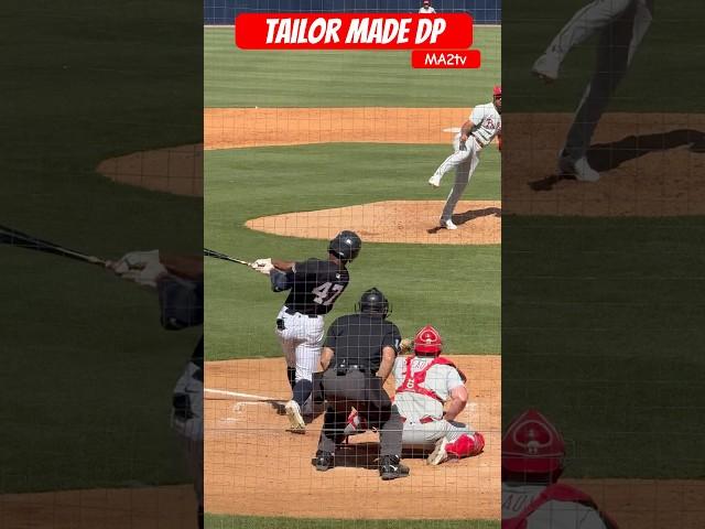 Tailor Made DP.  A ground ball down the line turns into an easy DP.  #Baseball #MLB #DoublePlay