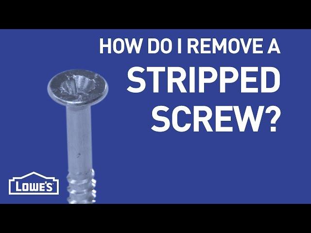 How Do I Remove A Stripped Screw? | DIY Basics