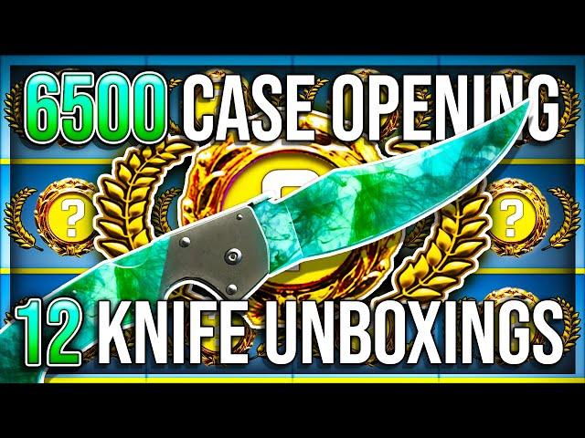 12 KNIFE UNBOXINGS IN 1 VIDEO (6500 CASE OPENING)