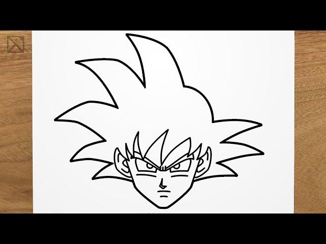 How to draw GOKU (Dragonball) step by step, EASY