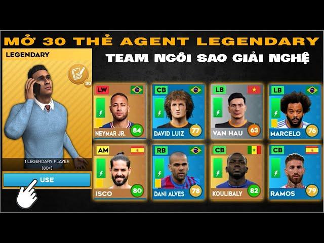 DLS 24 | Đội hình ngôi sao giải nghệ | Mở team 30 thẻ Agent Legendary