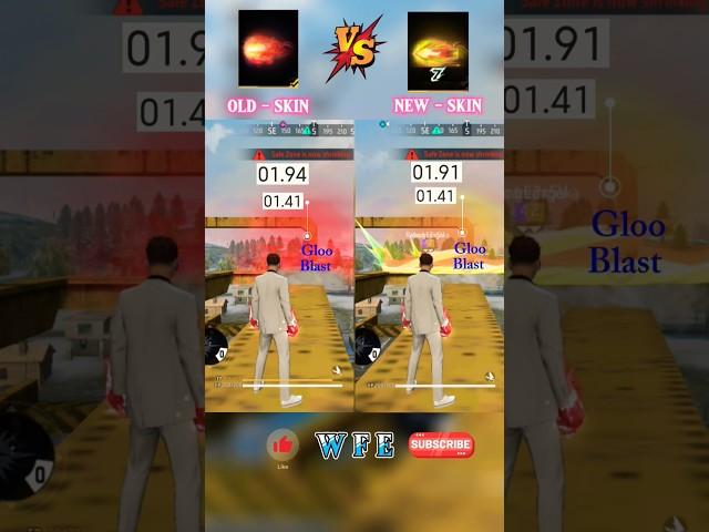 SKYLER ABILITY SKILL OLD SKIN VS NEW SKIN TESTING #shorts #freefire #youtubeshorts